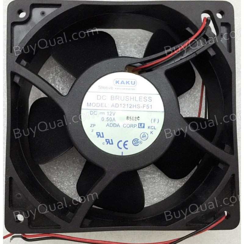 ADDA AD1212HS-F51 12V 0.5A 2wires Cooling Fan ADDA AD1212HS-F51 12V 0.5A 2wires Cooling Fan